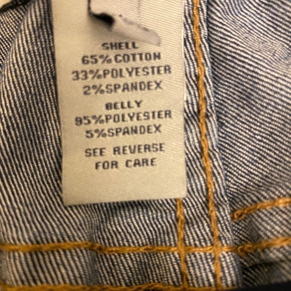 S.O.N.G NWOT Maternity XL Skinny Mama Super Stretch Ankle Jeans, Support Band, - Picture 6 of 6